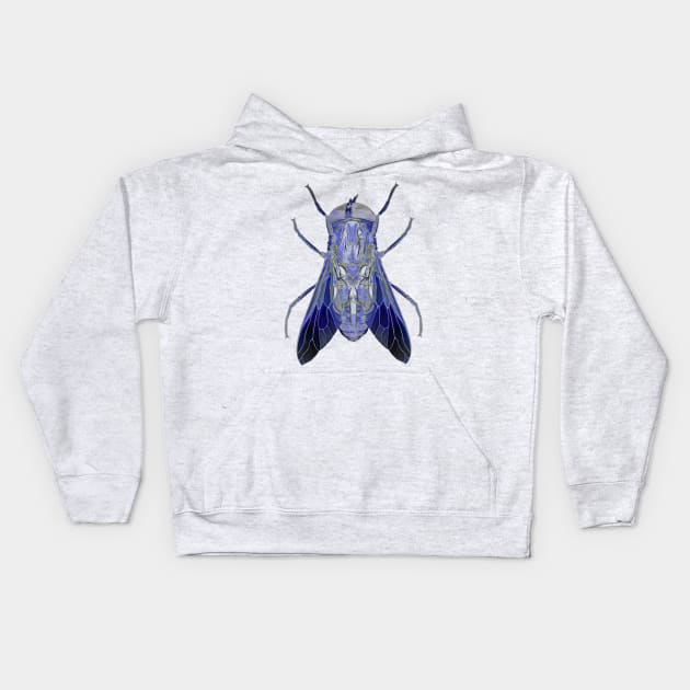 Horse Flies And Bites Kids Hoodie by crunchysqueak